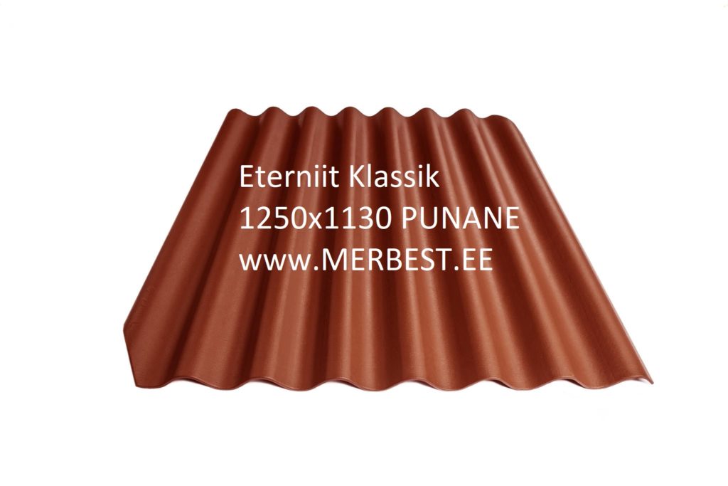 Eterniit Klasika BL12 1250x1130 punane, eterniit, eterniidi müük, katuseplaat, laineplaat, eterniidi vahetus, katusetööd, merbest oü